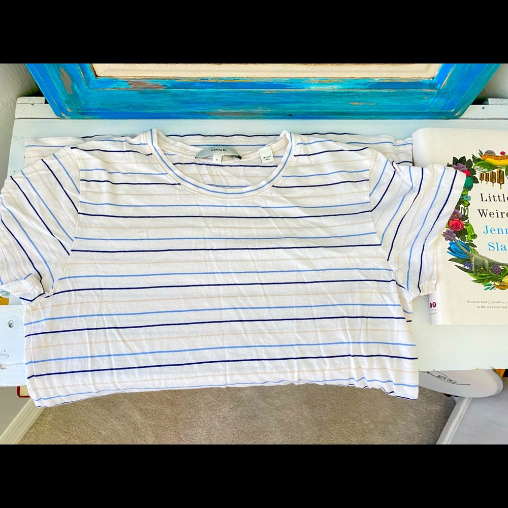 VINCE Short Sleeve Relaxed Tee (small)